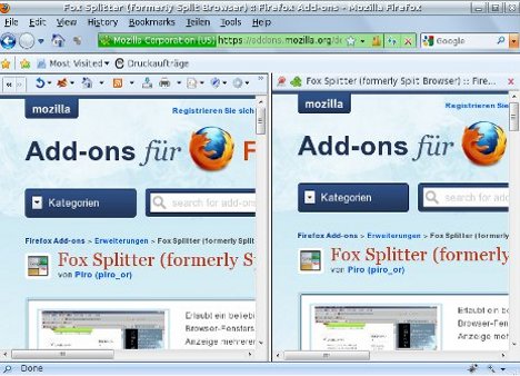 Fox Splitter (Split Browser) Add-on